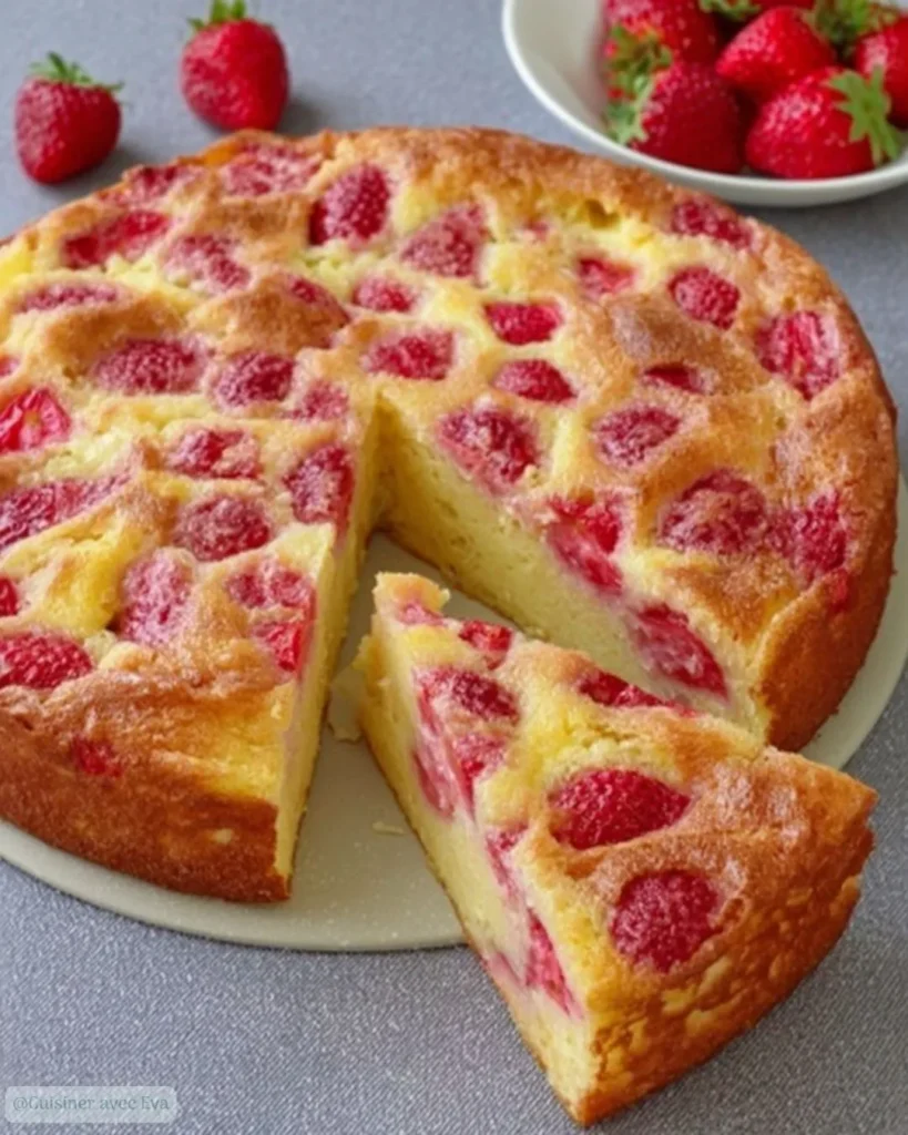Millasson aux fraises recette facile fondante 