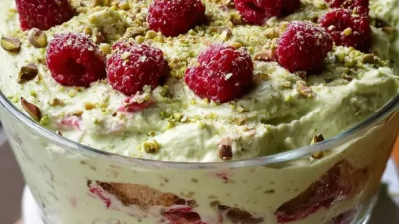 Tiramisu pistache framboise sans cuisson : recette facile et gourmande