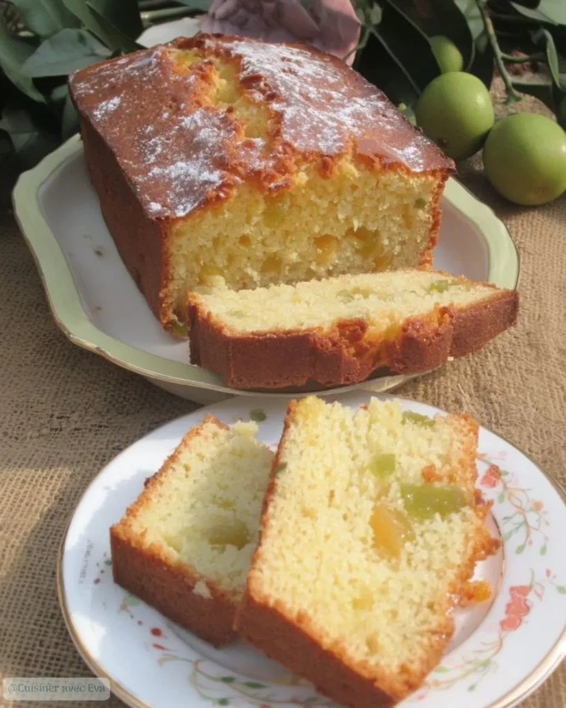 cake orange rhubarbe